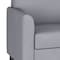 Flash Furniture Contemporary Chair, Gray Back, 30-1/2 in W 29" L 31-1/2" H, Flared, Leather Seat BT-827-1-GY-GG - alternate 3