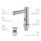 Kibi Circular Touchless Bathroom Faucet with Pop-Up Drain, Plug-In or Battery Powered C-KBF1029BN - alternate 2