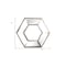 Homeroots 12" Silver Hexagon Wall Mounted Accent Mirror 485001 - alternate 2