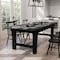 Flash Furniture HERCULES 8' x 40 in.  Black Wash Commercial Farmhouse Folding Table, Antique Rustic Solid Pine XA-F-96X40-BW-GG - alternate 2