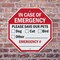 Signmission In Case of Emergency Please Save Ou, 10 inch X 10 inch, Aluminum Metal Signs, 2PK OC-A-2PACK-10-125 - alternate 2