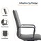 Leisuremod Harris High-Back Faux Leather Swivel Office Chair, Iron Frame HOTBL19GRL - alternate 2