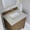 James Martin Vanities Brittany 30" Single Vanity, Pecan w/ 3 CM Siberian Silestone Top 655-V30-PCN-3SFR - alternate 2
