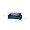 Homeroots 87" Black Faux Leather Convertible Futon Sleeper Sofa And Toss Pillows With Storage 607139 - alternate 1