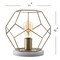 Jonathan Y James 10" MidCentury Glam Metal/Marble Geometric LED Table Lamp, Brass JYL1047A - alternate 2