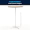 Flash Furniture 30 L, 30 W, 42 H, Birchwood, Chrome, Steel Top, Natural 5-XA-30-COTA-GG - alternate 4