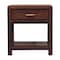 Homeroots 20" Chestnut Solid Wood Square One Drawer Nightstand 651610 - alternate 2