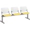 Kfi Kool Beam Seat Beam Seating, 71 in W 22" L 31" H, Polypropylene Seat 2300BEAM3-BP08-SP12 - alternate 1