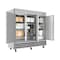 Koolmore 82" 3 Door Stainless Steel Upright Commercial Reach-In Freezer - 72 cu. ft, Model: RIF-3D-SS - alternate 2