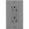 Leviton SmartlockPro GFCI 20A HG/PI Gray GFNT2-HFG - alternate 1