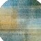 Homeroots 8' Blue Gold And Green Round Abstract Washable Indoor Outdoor Area Rug 603631 - alternate 2