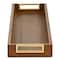 Homeroots 24in Brown Solid Wood Handmade Vanity Tray With Handles 713540 - alternate 2