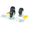 Vestil Glass-Filled Nylon Caster Kit 6 In. x 2 In. 8,000 Lb. Capacity Black H-CK3-C23C - alternate 2