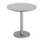 Flash Furniture 31.25" RND Outdoor Tabletop, Gray Faux Concrete, Seamless Surface Technology, 18" Round Silver Base ST-RD31-CMGY-TR18S-GG - alternate 1