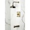 Kingston Brass Single-Handle Pressure Balanced Tub and Shower Faucet, Antique Brass KB6343PL - alternate 2