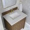 James Martin Vanities Brittany 30" Single Vanity, Pecan w/ 3 CM Eternal Jasmine Pearl Silestone Top 655-V30-PCN-3EJP - alternate 2