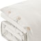 Homeroots Ivory Queen 100% Cotton 140 Thread Count Washable Duvet Cover Set 529014 - alternate 2