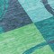 Homeroots 8' Teal Blue And Green Round Geometric Washable Indoor Outdoor Area Rug 612595 - alternate 2