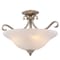Vaxcel Monrovia 17-in W Brushed Nickel Dual Mount Semi Flush Ceiling Light or Pendant C0310 - alternate 1