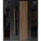 Vdomdoors Steel Door Dekton 0163 Venezia Noce 2 Side Exterior Windows Sidelites/ Entry Door Painted W16+36+16 DEKTON0163EXD-VEN-W16+36+16xH80-RH-I - alternate 1