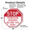 Signmission Stop Permission Required Beyond Thi, 10 inch X 10 inch, Aluminum Metal Signs, 2PK OC-A-2PACK-10-293 - alternate 2
