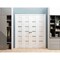 Sartodoors Sliding Closet Double Bi-fold Doors White Solid Core Modern Interior QUADRO4117DBF-WS-96 x 96 (4* 24x96) - alternate 2