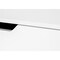 Homeroots 47" White Wood and Metal H-Shape Computer Desk With Two Drawers 489876 - alternate 2