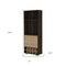 Homeroots 27in Dark Brown Corner Bar Cabinet With Multiple Shelves 488497 - alternate 2