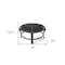 Homeroots Black Steel Round Wood Burning Fire Pit 416240 - alternate 3