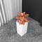 Leisuremod Terra Tall Square Fiberstone & MgO Clay Planter, Weather-Resistant, Indoor/Outdoor, No Assembly TP24DW - alternate 2