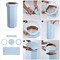 Happimess Fleur 25-Gallon Disposable Corrugated Cardboard Event Trash Can and Recycling Bin, Cotton White, 2PK HPM1300E-SET2 - alternate 2
