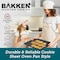 Bakkenmaster BAKKEN Cookie Sheets for Baking Nonstick Set, 3-Piece Stackable Carbon Steel Baking Sheet Pans Set BKBSGRYMAR3 - alternate 2