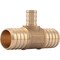Sharkbite 1 In. x 1 In. x 1/2 In. Barb Reducing Brass PEX Tee UC415LFA - alternate 2