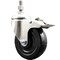 Service Caster 4 Inch 316SS Soft Rubber Wheel Swivel 1/2 Inch Stem Caster Total Lock Brake SCC SCC-SS316TSTTL20S414-SRS-121315 - alternate 1