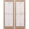 Doornmore G104, 74.5" x 98" ( 2x36" Door) Left Hand, Mahogany SDL 4 Lite Exterior Door G104-SW-3696_2_LI - alternate 2