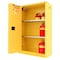 Securall Flammable Storage Cabinet, 45 Gallon, 2 Shelves, 43 in W x 65 in H x 18 in D, Yellow A245 - alternate 1