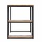 Homeroots 50" Brown and Black Solid Wood Writing Desk 402036 - alternate 2