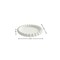 Homeroots 6in White Resin Handmade Round Trinket Tray 724183 - alternate 2