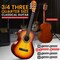 Pyle Beginner Acoustic Guitar Kit, 3/4 Junior Size All Wood Instrument with Full Accessory Kit, Picks PGACLS82BB - alternate 2