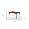 Homeroots 59" Brown Solid Wood Dining Table 487368 - alternate 2