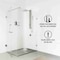 Vigo 39 in. H x 4 in. W 2-Jet Shower Panel System with Square Head & Hand Shower Wand in Stainless Steel VG08014ST - alternate 2