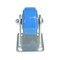 Vestil Polyurethane Rigid Caster 4 In. Diameter x 2 In. Width 617 Lb. Capacity Light Blue/Gray CST-KB-4X2PUP-R - alternate 3
