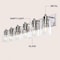 Jonathan Y Irving 40" 6-Light Seeded Glass/Iron Modern Contemporary LED Vanity Light, Nickel JYL7621A - alternate 2