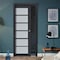 Sartodoors Sliding French Pocket Door with Frosted Glass 28x96 Solid Core Modern Interior VEREGIO7602PD-ANT-2896 - alternate 1
