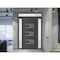 Vdomdoors Front Exterior Prehung Metal-Plastic Door, Manux 8933 Antracite Grey, 2 Side and Top Sidelite Trans MANUX8933EXD-ANT-W14+30+14xH80+14-RH - alternate 2