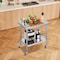 Vevor Stainless Steel Work Table Commercial Prep Table 24x18 Inch With 4 Casters GZT61*45*85 - alternate 2
