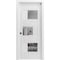 Vdomdoors Sliding Pocket Door 36x96 inches with Opaque Glass Sete 6999 White Silk with Mirror Kit Rail SETE6999PD-WS-3696 - alternate 1