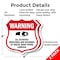 Signmission Video Surveillance Shield Sign Warning A, 6 inch X 6 inch, Plastic Sign, 2PK SHI-P-2PACK-6-474 - alternate 2