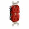 Leviton Straight Blade Receptacle, 5-15R, 15 A, 125V AC, Surface Mount, Self-Grounded M8200-SGR - alternate 1