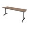 Regency Kobe Mobile T-Base Training Seminar Table, 84 in W, 24 in L, Neo Walnut MKTRCC8424NO - alternate 1